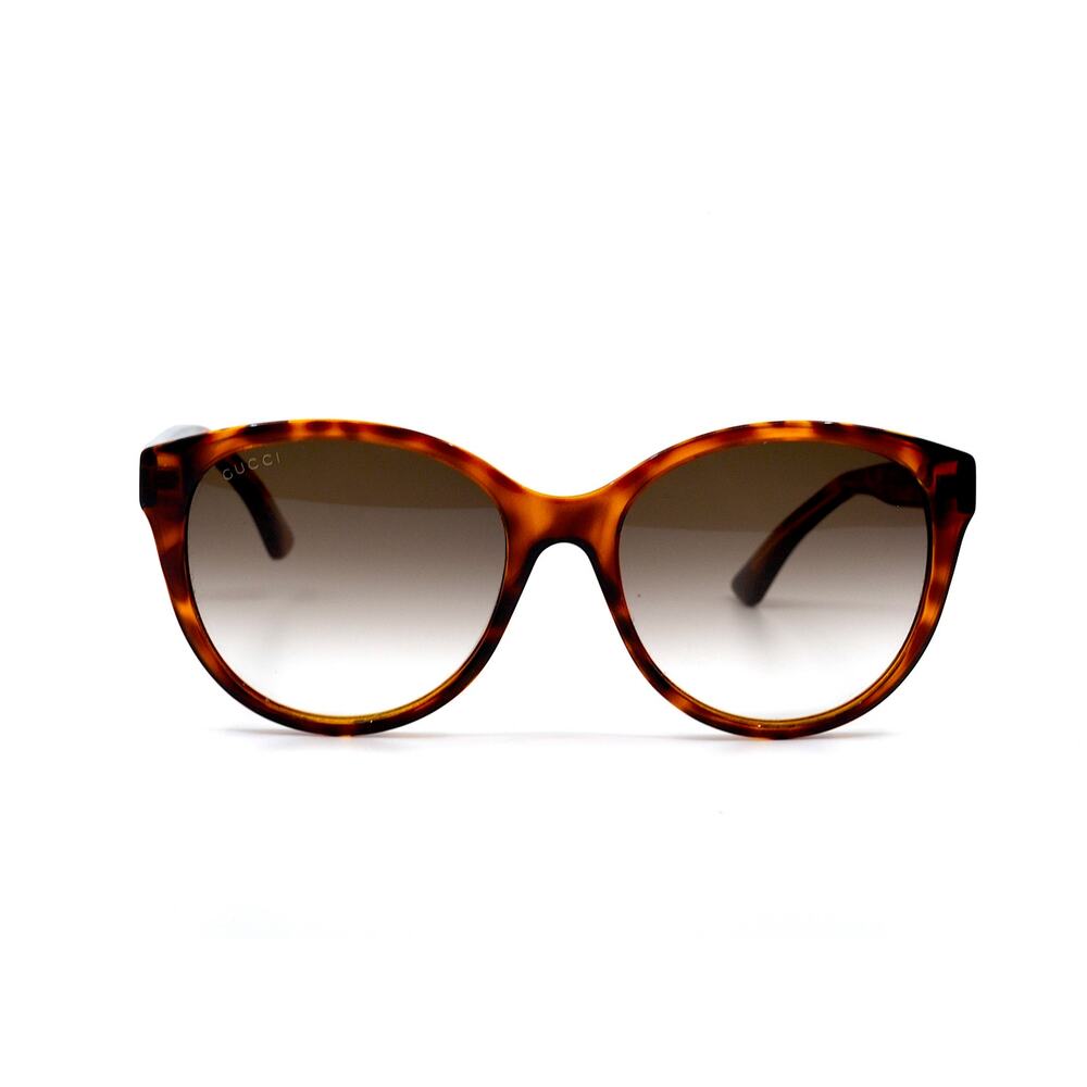 Gucci GG0631S 002 Brown Havana Authentic Gradient Round Women's Sunglasses - Picture 3 of 15